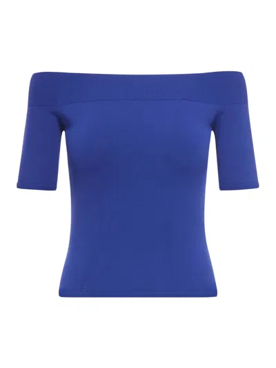 Shop Mcqueen Vest & Tank Tops In Blue