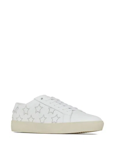 Shop Saint Laurent Low Sneaker Shoes In White