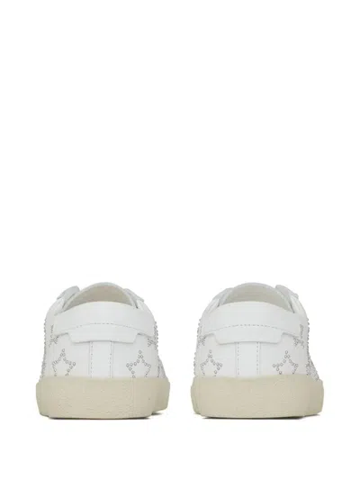 Shop Saint Laurent Low Sneaker Shoes In White