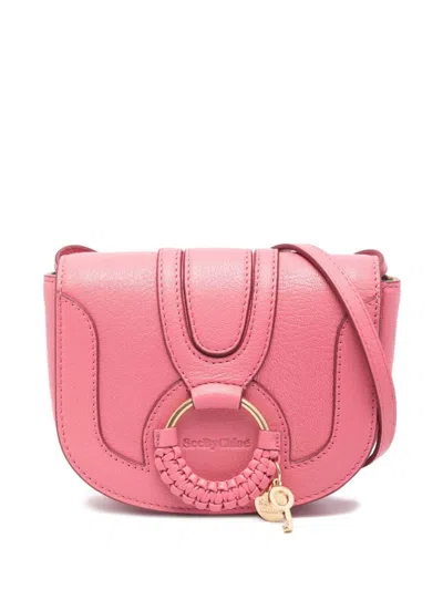 Shop See By Chloé Hana Mini Leather Crossbody Bag In Pink