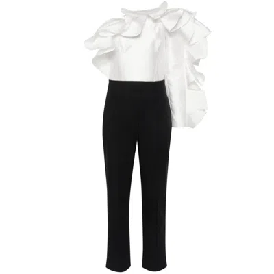 Shop Solace London Jumpsuits In Black/white
