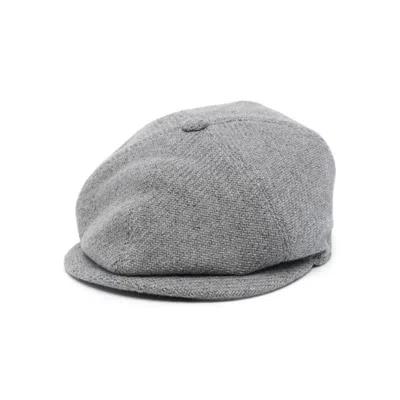 Shop Tagliatore Hats In Grey