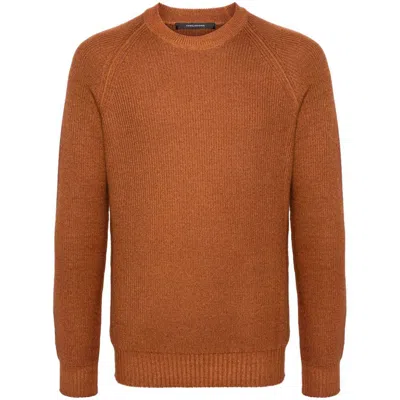 Shop Tagliatore Sweaters In Brown