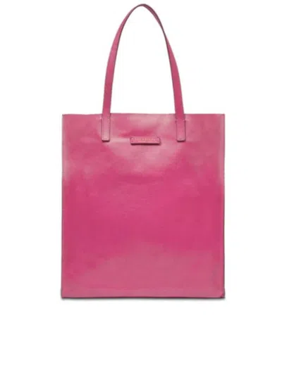 Shop The Bridge Mirra Shopping Bags In Pink & Purple