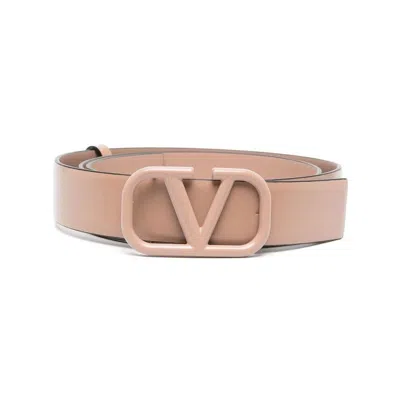 Shop Valentino Garavani Belts In Neutrals
