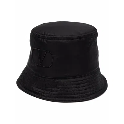 Shop Valentino Garavani Caps In Black