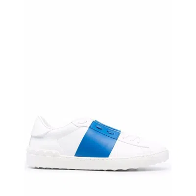 Shop Valentino Garavani Sneakers In White/blue