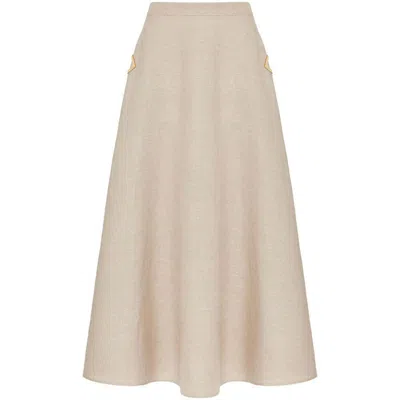 Shop Valentino Skirts In Neutrals