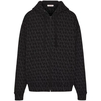 Shop Valentino Sweatshirts In Black/grey