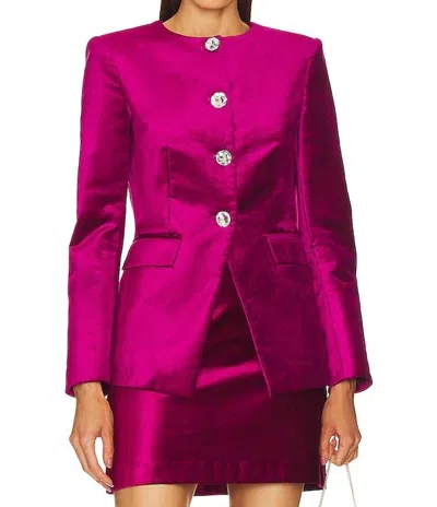 Shop Veronica Beard Cencia Jacket In Fuchsia In Pink