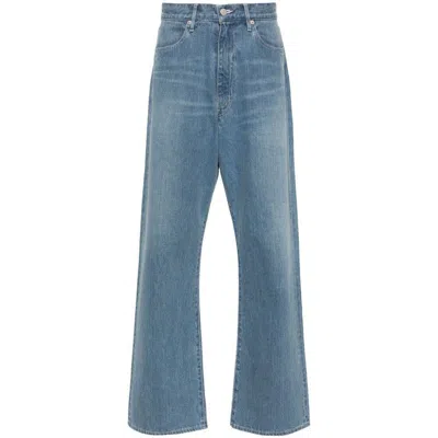 Shop Auralee Jeans In Blue