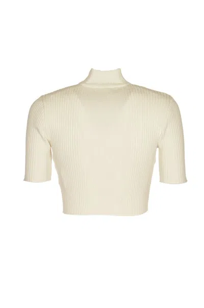 Shop Courrèges Courreges Sweaters In Heritage White