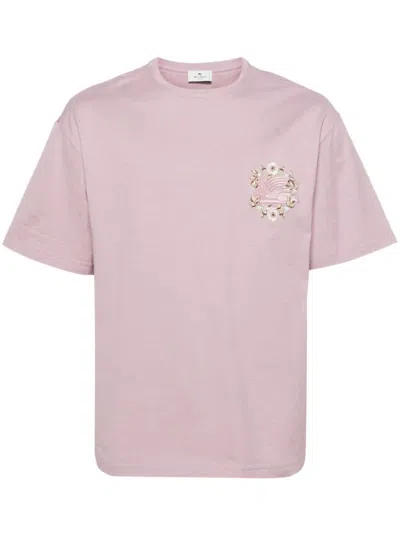 Shop Etro T-shirts And Polos In Lavender