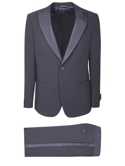 Shop Giorgio Armani Suits In Blue