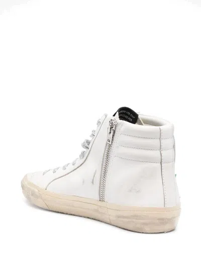 Shop Golden Goose Sneakers In White/blue/fuchsia