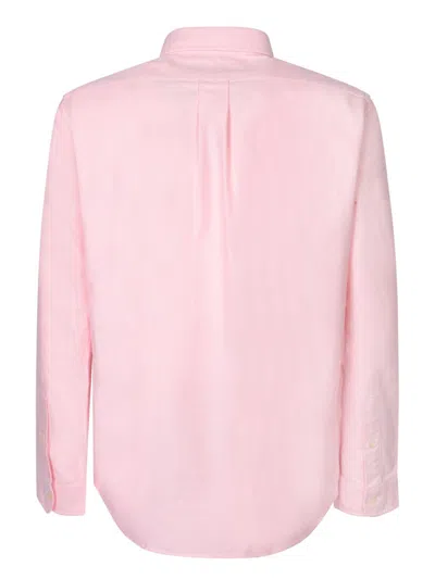 Polo Ralph Lauren Embroidered-design Long-sleeve Shirt In Pink