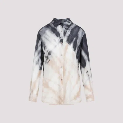 Gabriela Hearst Ferrara Tie-dye Shirt In Nude & Neutrals
