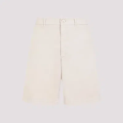Shop Brunello Cucinelli Beige Cotton Shorts In Nude & Neutrals