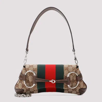 Shop Gucci Beige Ebony Handbag In Nude & Neutrals