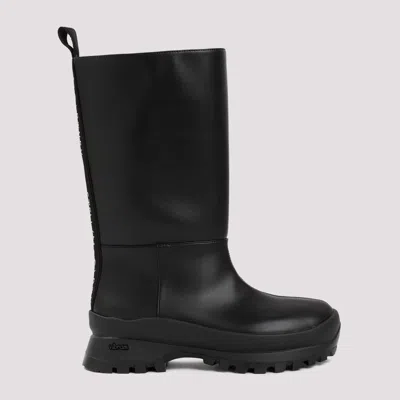 Shop Stella Mccartney Black Alter-leather Trace Tubo Boots