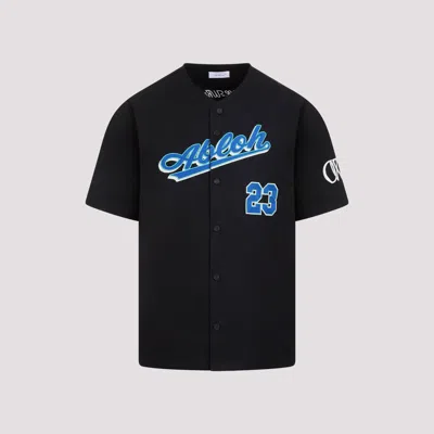 Shop Off-white Black Baseball Cotton Shirt