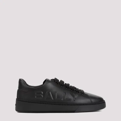 Shop Bally Black Calf Leather Reka Sneakers