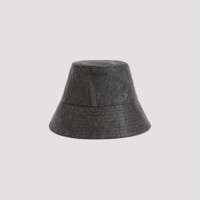 Shop Etro Black Cotton Hat