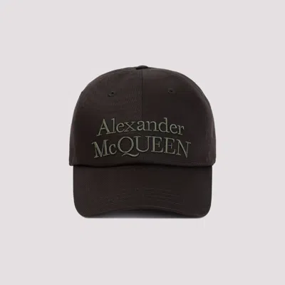 Shop Alexander Mcqueen Black Cotton Stacked Hat
