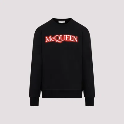 Shop Alexander Mcqueen Black Cotton Sweatshirt