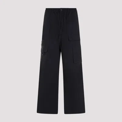Shop Y-3 Black Crinkle Nylon Pants