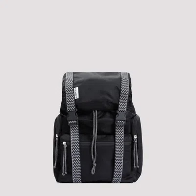 Shop Lanvin Black Curb Nylon Backpack