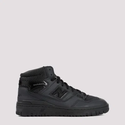 Shop Junya Watanabe Black Leather Bb650 Sneakers