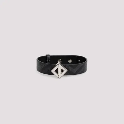 Shop Dior Black Leather Bracelet