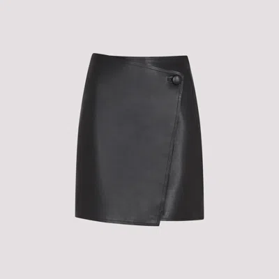 Shop By Malene Birger Black Leather Esmaa Skirt