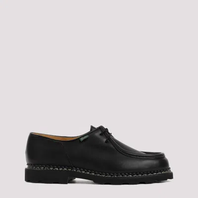 Shop Paraboot Black Leather Michael Lace-up Shoes
