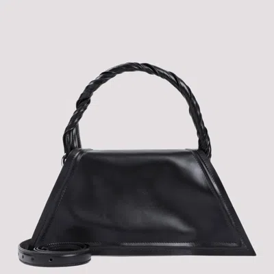 Shop Y/project Black Mini Wire Cow Leather Handbag