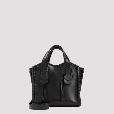 Shop Chloé Black Mony Calf Leather Shoulder Bag