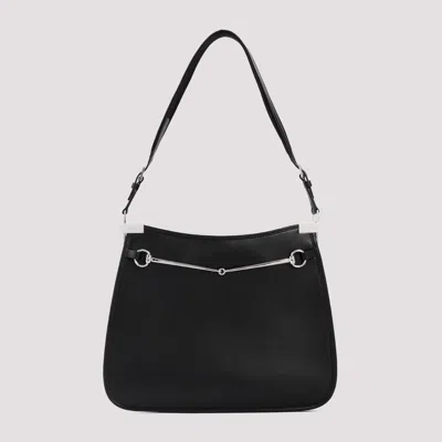 Shop Gucci Black Nappa Leather Handbag