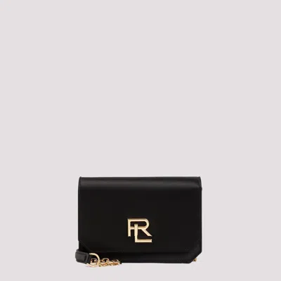 Shop Ralph Lauren Black On Chain Satin Wallet