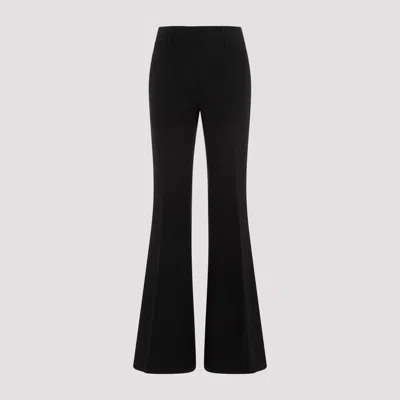 Shop Gabriela Hearst Black Rhein Silk-wool Pants