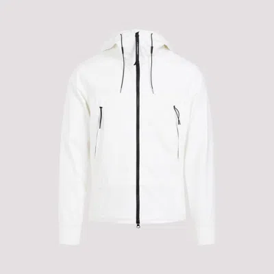 Shop C.p. Company Black Shell Goggle Jacket In White
