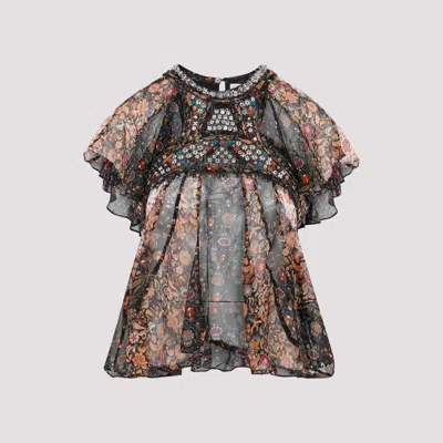 Shop Isabel Marant Black Silk Orna Dress