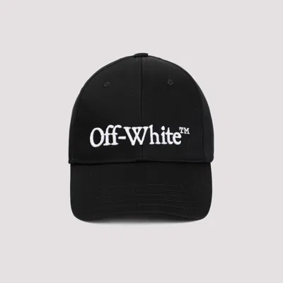Shop Off-white Black White Drill Logo Bksh Cotton Baseball Cap