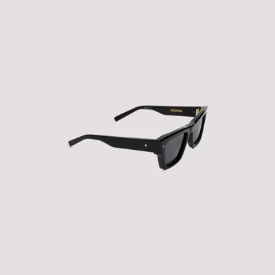 Shop Valentino Black Xxii Sunglasses