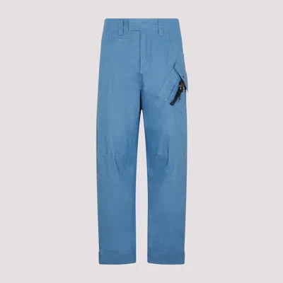 Shop Dior Blue Cotton Cargo Pants