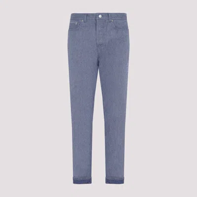 Shop Dior Blue Cotton Slim Fit Jeans