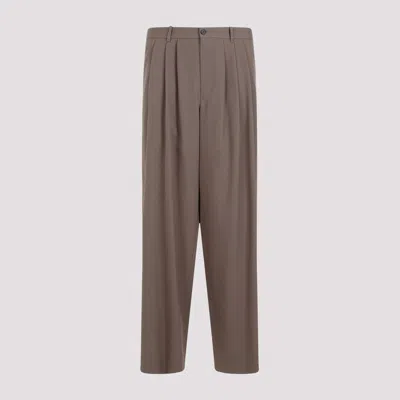 Shop The Row Brown Taupe Rufus Pants In Nude & Neutrals