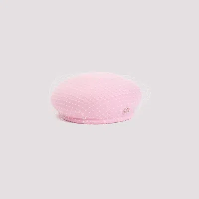 Shop Maison Michel Bubblegum New Bonnie Wool Felt Hat In Pink & Purple