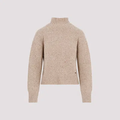 Shop Akris Camel Cashmere Sweater In Nude & Neutrals