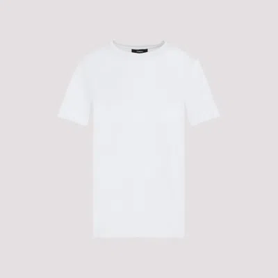 Shop Theory Carnation White Cotton Crew-neck T-shirt